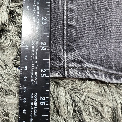 Jeans Levi's Premium Ribcage dritto alla caviglia donna 28 nero antracite Big E denim - Foto 9 di 22