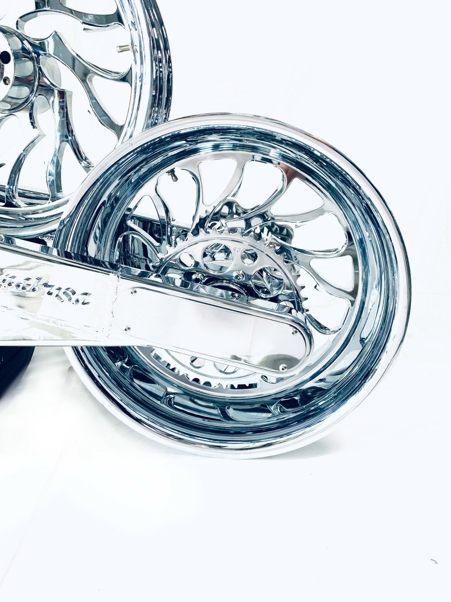 HAYABUSA 300 FAT TIRE KIT WITH ALL CHROME HELLIAN WHEELS 13
