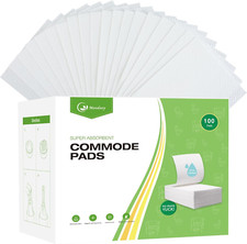 Super Absorbent Bedpan Liners, Medical Grade 100 Count, Bedside Commode Pads, Ab