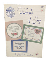 Gloria  Pat Words of Joy Counted Cross Stitch Charts Book 67