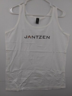 Jantzen Ladies Medium White Sleeveless Tank T-shirt Top NEW 