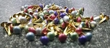 Pearl Colored Mini Round Brads - Bulk 100ct