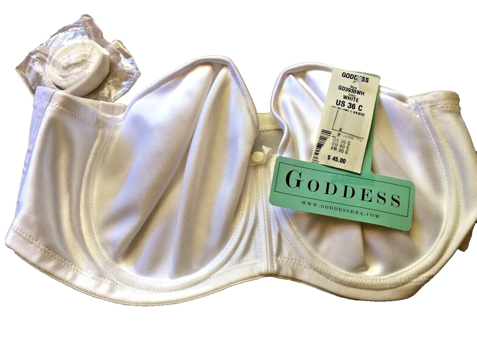 Goddess Poliéster Blanco Talla de ropa interior y de dormir para De mujer