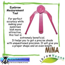 Mina iBrow Henna Eyebrow Measurement Tool