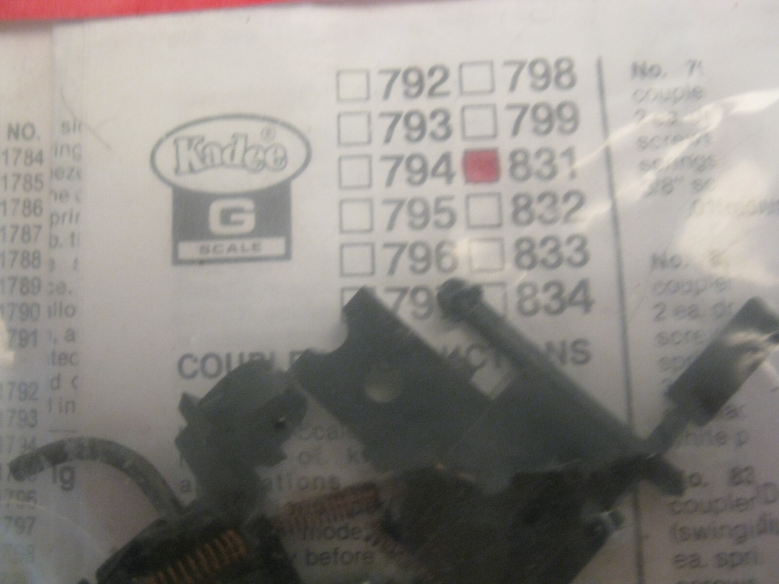 KADEE Couplers , G Scale ,7 Pieces , NEW eBay