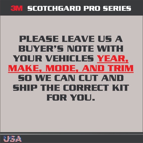 3M SCOTCHGARD PRO PAINT PROTECTION FILM CLEAR BRA FOR 18-22 HONDA ACCORD - Picture 3 of 6