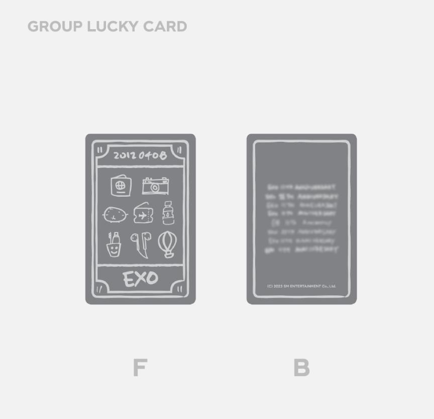 EXO 11th Anniversary OFFICIAL MD GOODS LUCKY CARD SET + EXO 11th Anniversary OFFICIAL MD GOODS LUCKY CARD SET +