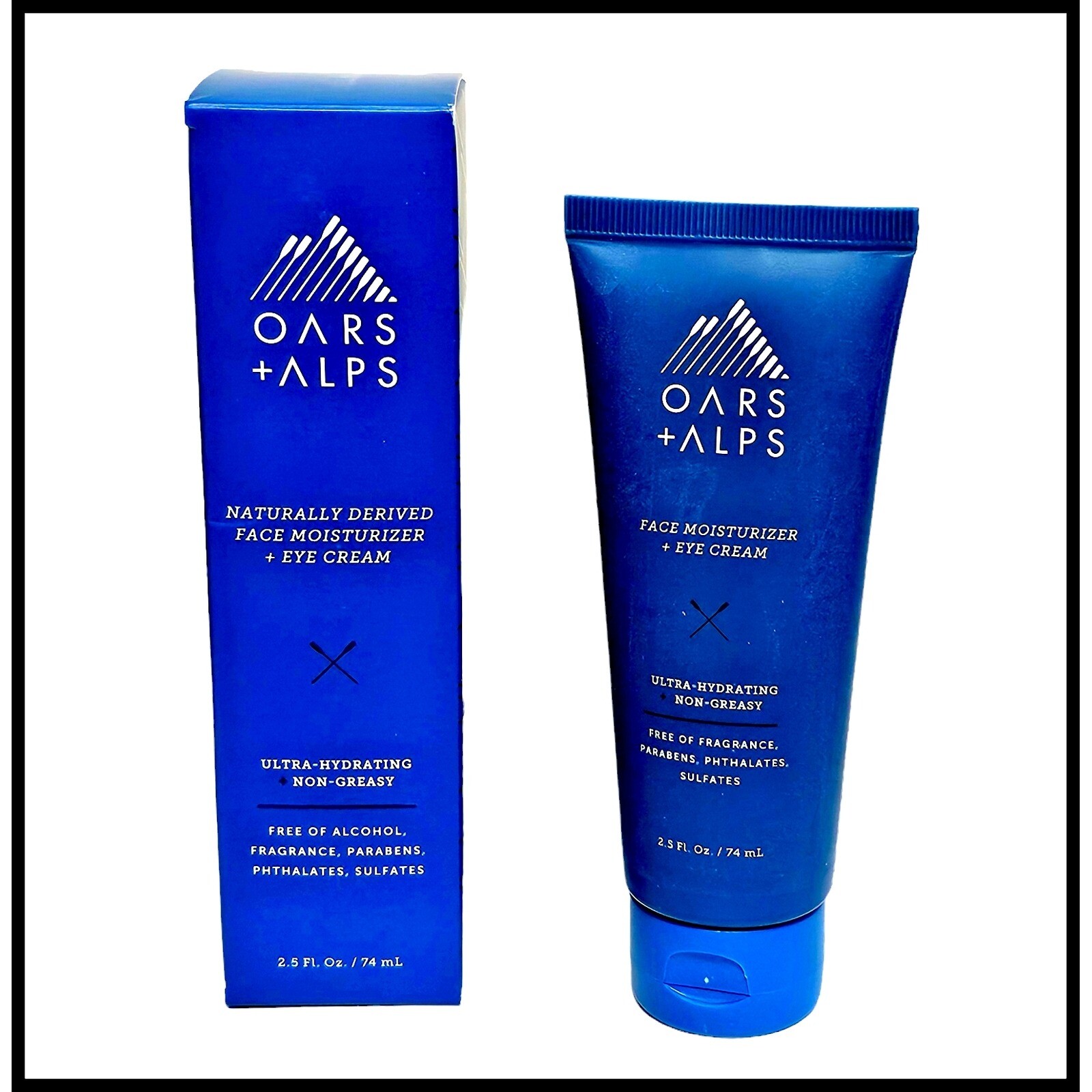 Oavles + Натуральный увлажняющий крем для лица Alps + Крем для глаз 2,5 унции в Новом запечатанном тюбике