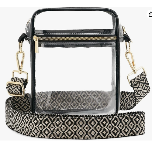 New Clear Stadium Approved Crossbody Bag – Adjustable Strap – Ideal for Events &