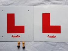 L PLATES (Rigid) MOTORCYCLE SCOOTER L PLATES FRONT/REAR 1X RIGID 1X STICKER