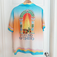 Casablanca Runway Luxury Silk Shirt, Size L