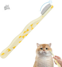 Cat Brush With Fine Teeth, Removes Tear Stains With Round Tip