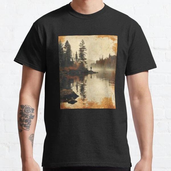 Fishing the Early Morning Funny Retro Gift idea Classic T-Shirt