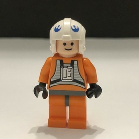 Lego Star Wars 7666 Rebel Pilot Dak Ralter Light Nougat Head Minifigure sw0012b