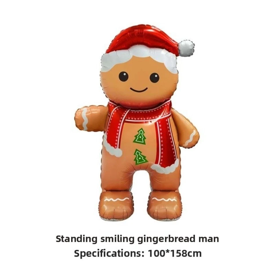 Gingerbread Man Large Standing Balloon Christmas Decoration  Party Supplies - image 3 of 4