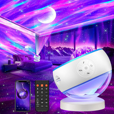 Lampada Proiettore Stelle, 180 Colori Aurora Boreale Proiettore Soffitto, Blueto