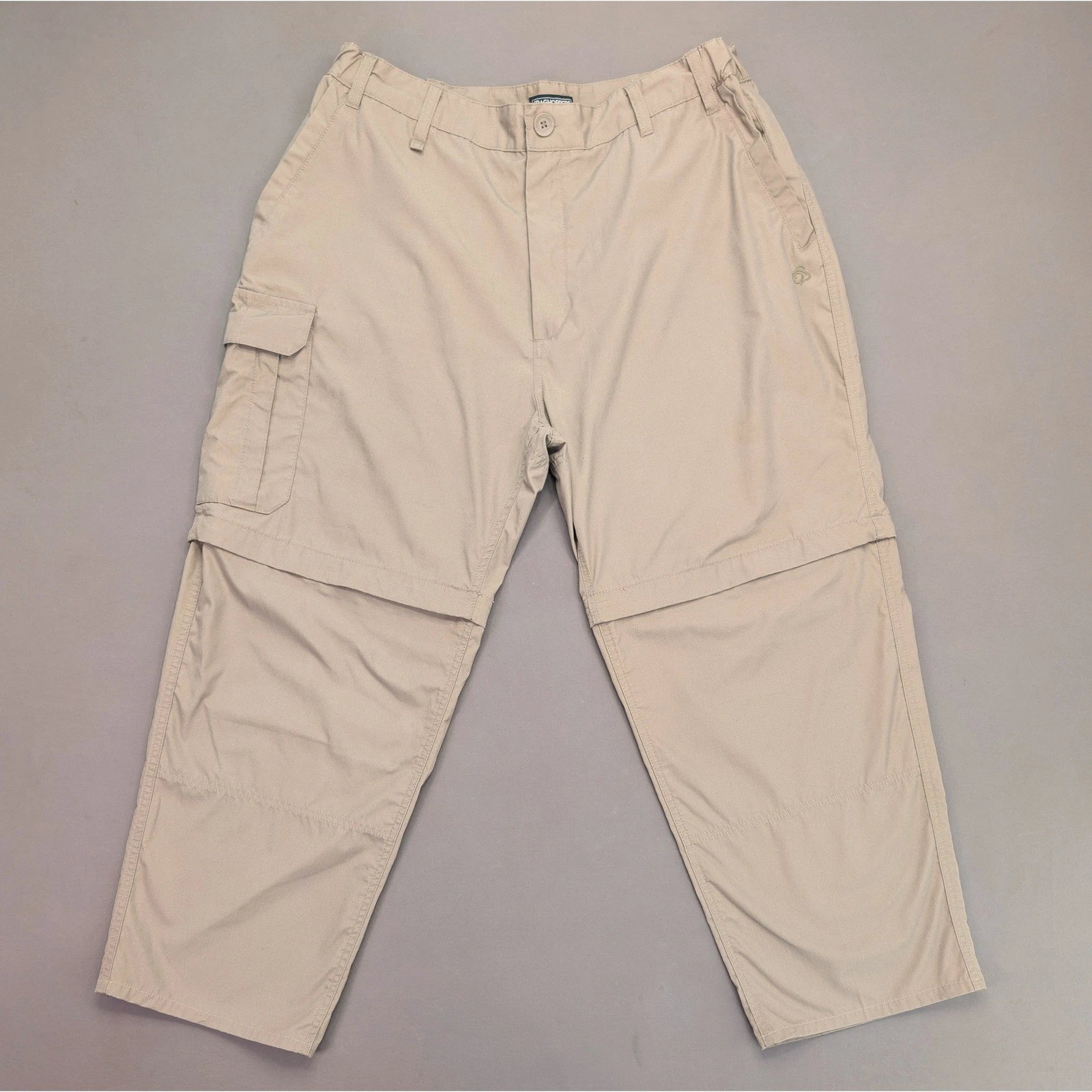 Craghoppers Convertible Pants Mens 36 Khaki Hiking Cargo Zip Off Travel Outdoor