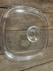 Vintage Pyrex 8" Square Glass Domed Replacement Lid A-9-C