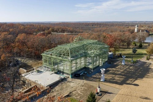STEEL AND GLASS VICTORIAN STYLE VENUE STRUCTURE - GAZEBO#16O