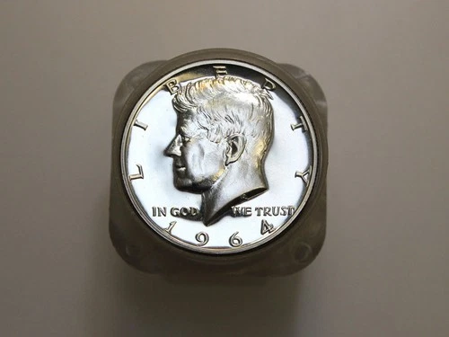 1964 50C KENNEDY SILVER HALF DOLLAR GEM PROOF ROLL
