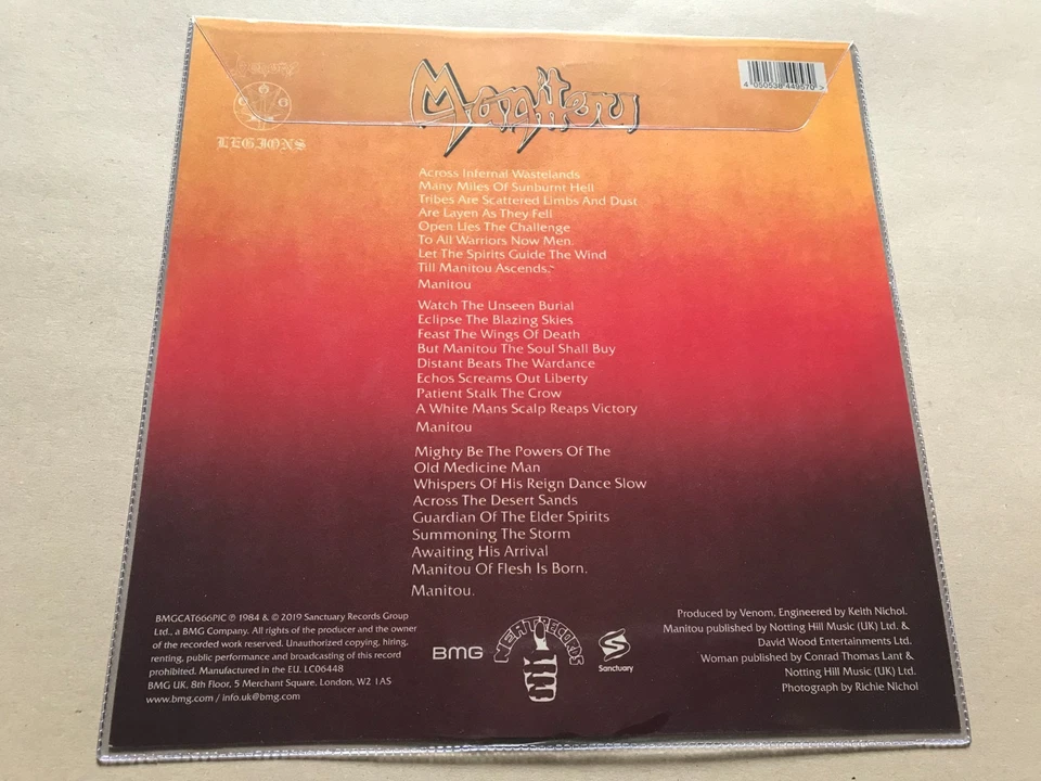 VENOM. Manitou / Record Store Day 2019 SHAPED 7" Picture Disc 1 of 4000 MINT NEW - Image 2 of 2