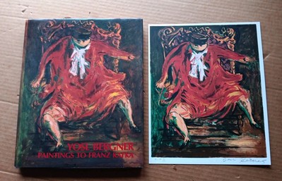 Franz KAFKA Paintings Book YOSL BERGNER HAND SIGNED +  HAND SIGNED AP II Print 