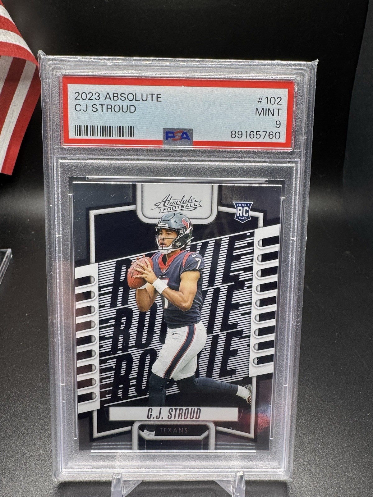 2023 Panini Absolute C.J. Stroud RC Retail Rookie #102 Texans PSA 9