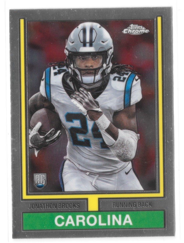 2024 Topps Chrome - 1974 Topps Football Jonathon Brooks #74TF-13