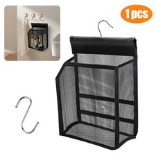 Hanging Bathroom Storage Basket Toiletry Organizer Bag for Shower, Dorm, Kitchen