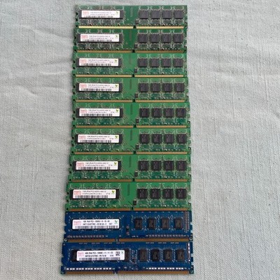 DDR2 Memory Lot 10 1GB 4GB Dimm Hynix PC2-6400U HYMP512U64BP8-S5 PC3-10600U PC3-
