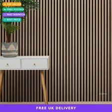 Wilkins Acoustic Slat Wall Panel 2400mm x 600mm Oak Natural DIY Friendly New