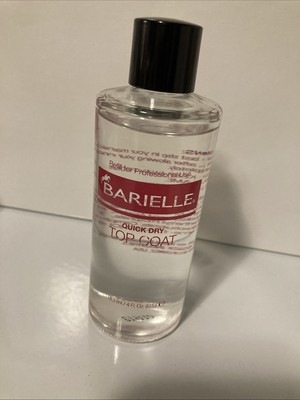 Vintage Barielle Quick Dry Top Coat Nail Polish Clear  Refill Large Bottle 4oz