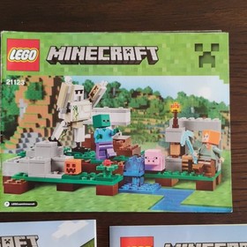 lot of 5 Minecraft and Chima instruction booklets