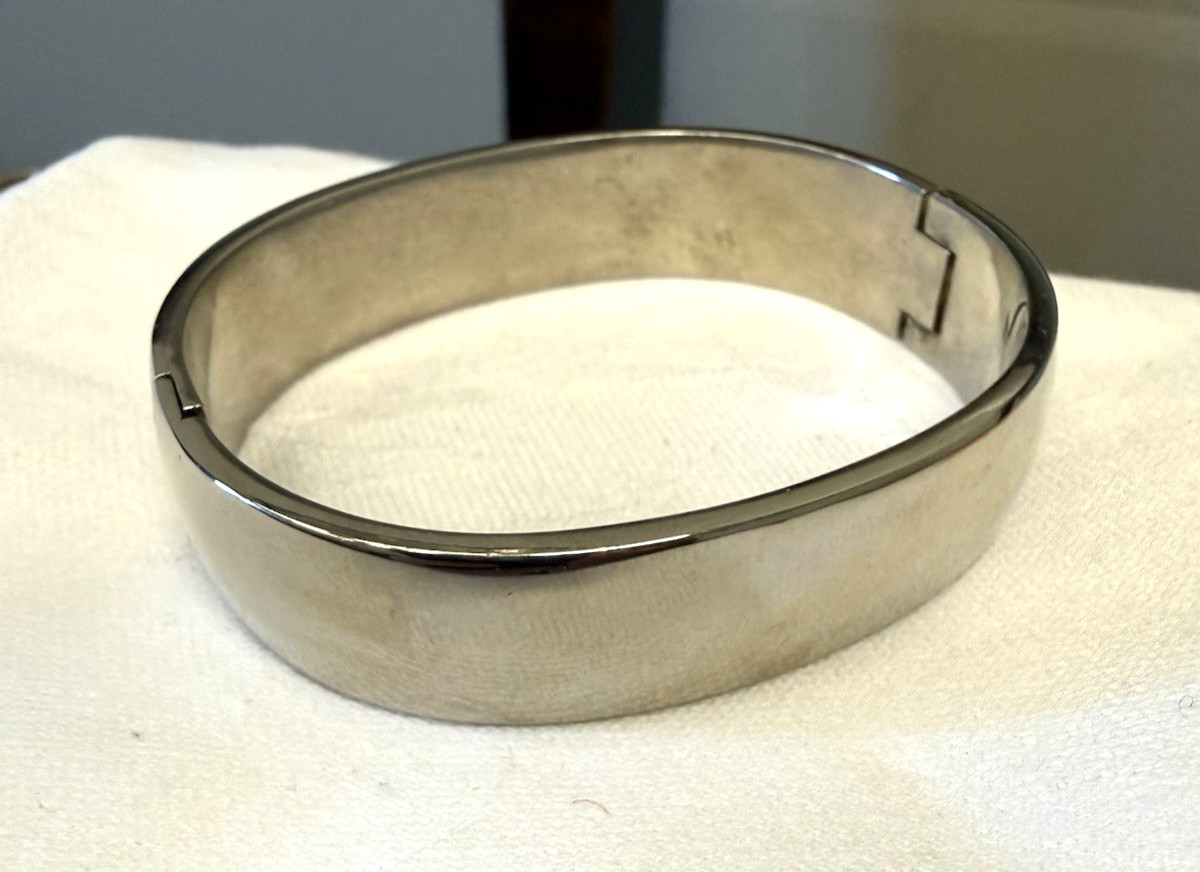 Solid Sterling Silver Cuff Bracelet - 72,1 grams - image 3
