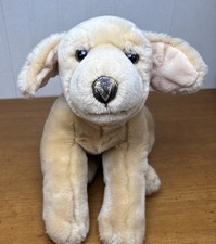 ANIMAL ALLEY Yellow Lab Puppy Dog 15  Plush Golden Retriever Laying ToysRUs