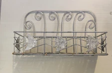 Wire And Woven Fish Hanging Wall Basket See Pictures 