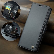 For Samsung Galaxy S26 Ultra S25 S24 S23 S22 Magnetic Leather Wallet Stand Case