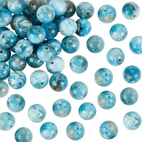 48~50 StüCk 8Mm NatüRliche Apatit Perlen NatüRliche Edelstein Perlen Runde Stein