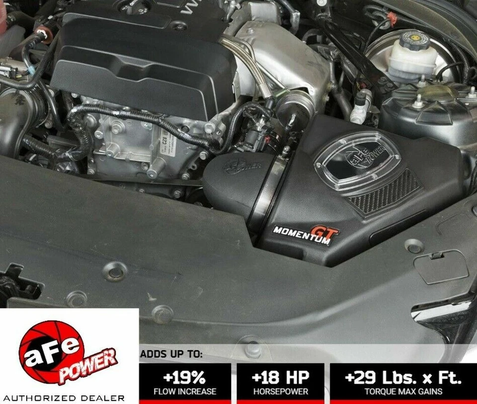 AFE Momentum GT Pro DRY S Cold Air Intake System fits 13-19 Cadillac ATS 2.0L L4 Foto 2 de 4
