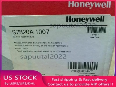 Honeywell S7820A1007 Remote Reset Module Burner Control 12VDC S - New In Box