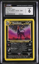 CGC 6 Houndoom 8/64 Neo Revelation 1st Edition Holo Pokemon Card
