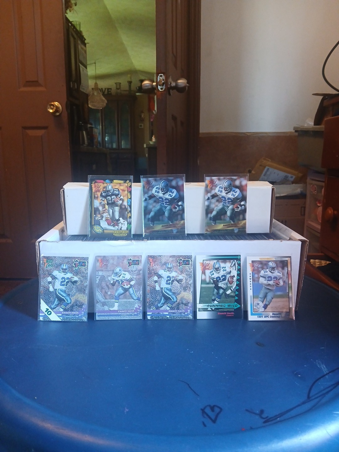 10 Card Emmitt Smith WILD CARD lot, 1991-1993, NMT/excellent Condition.