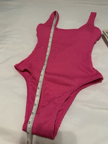 Traje de baño No Boundaries Smock My Way rosa eléctrico de una pieza para mujer XXS NUEVO CON ETIQUETAS - Imagen 9 de 11