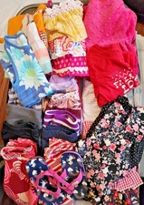 Lot of Girls Clothes 3T Pants- 22 piece-  Shoes- Shirts - Shorts - Holiday Dress