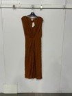 L Space Rust Solid Down The Line Cover Up Jumpsuit M DLVCV22 RN130061 — photo 1
