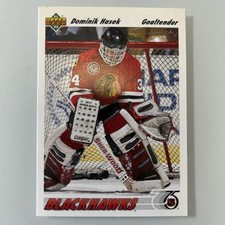 1991-92 Upper Deck Dominik Hasek Rookie Card #335 Chicago Blackhawks HOF. rookie card picture