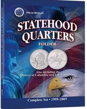 Whitman Statehood Quarter Folder 1999-2009 Includes DC & Territories New In Wrap