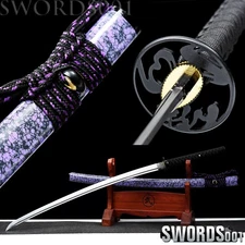 noble purple spring Steel Japanese Samurai Sword warrior katana PROPITIOUS SIGN