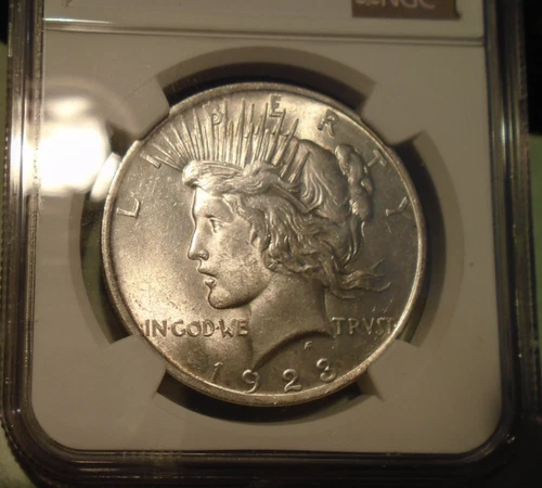 1923 peace dollar NGC MS 60