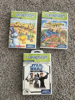 Lot of 3 Leapster Learning Games Leapster2 k-2nd Ages 5-8 Leap Frog